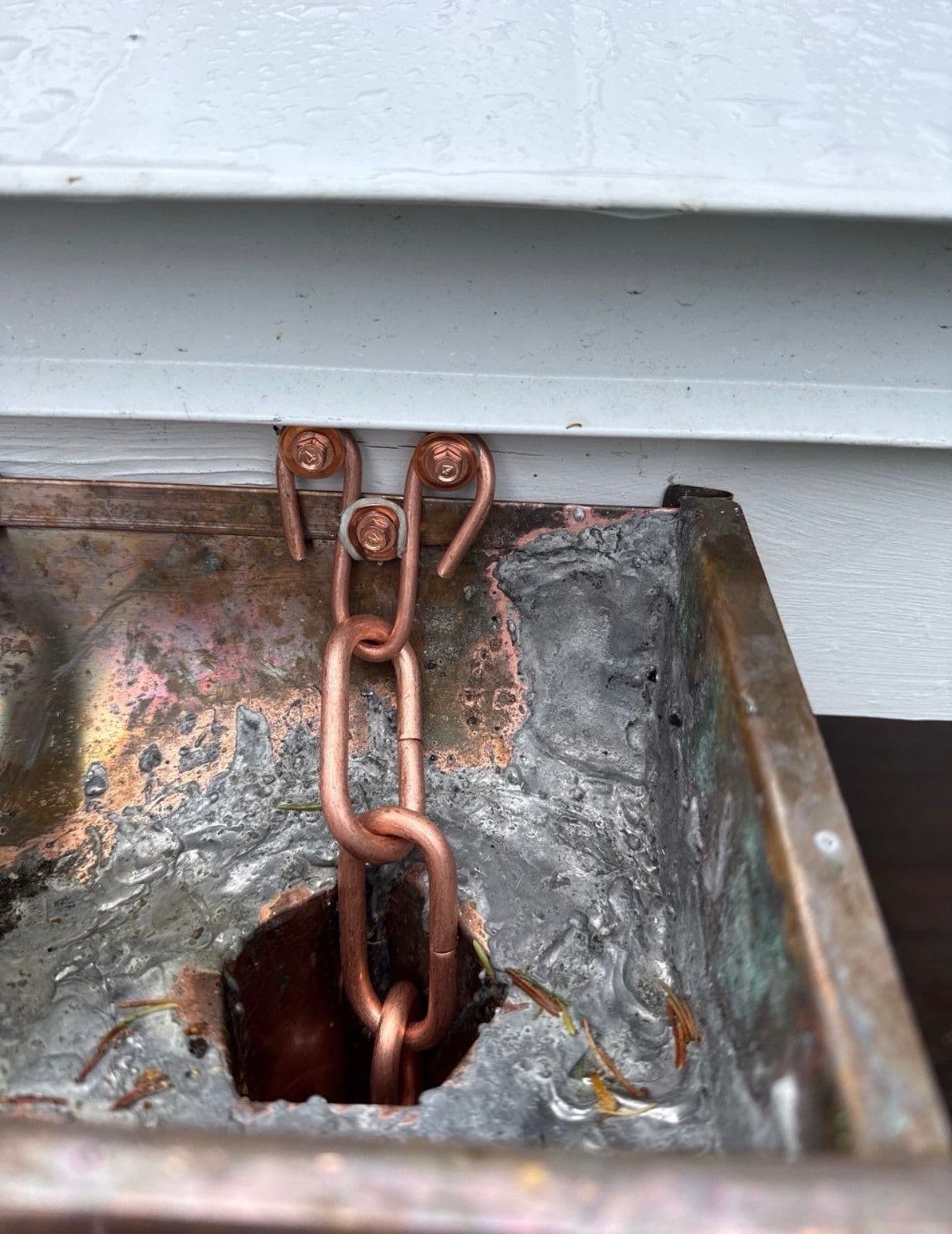 Seamless Copper Half-Round Gutter Installation in Bigfork MT
