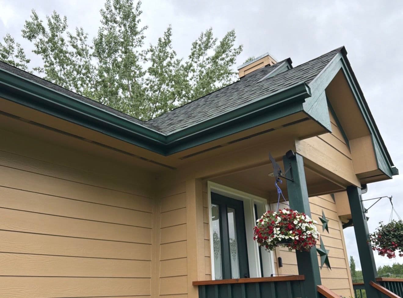 Gallery photos for Evergreen Gutter Installation Keeps Lynda's Deck and Foundation Dry: Image #5