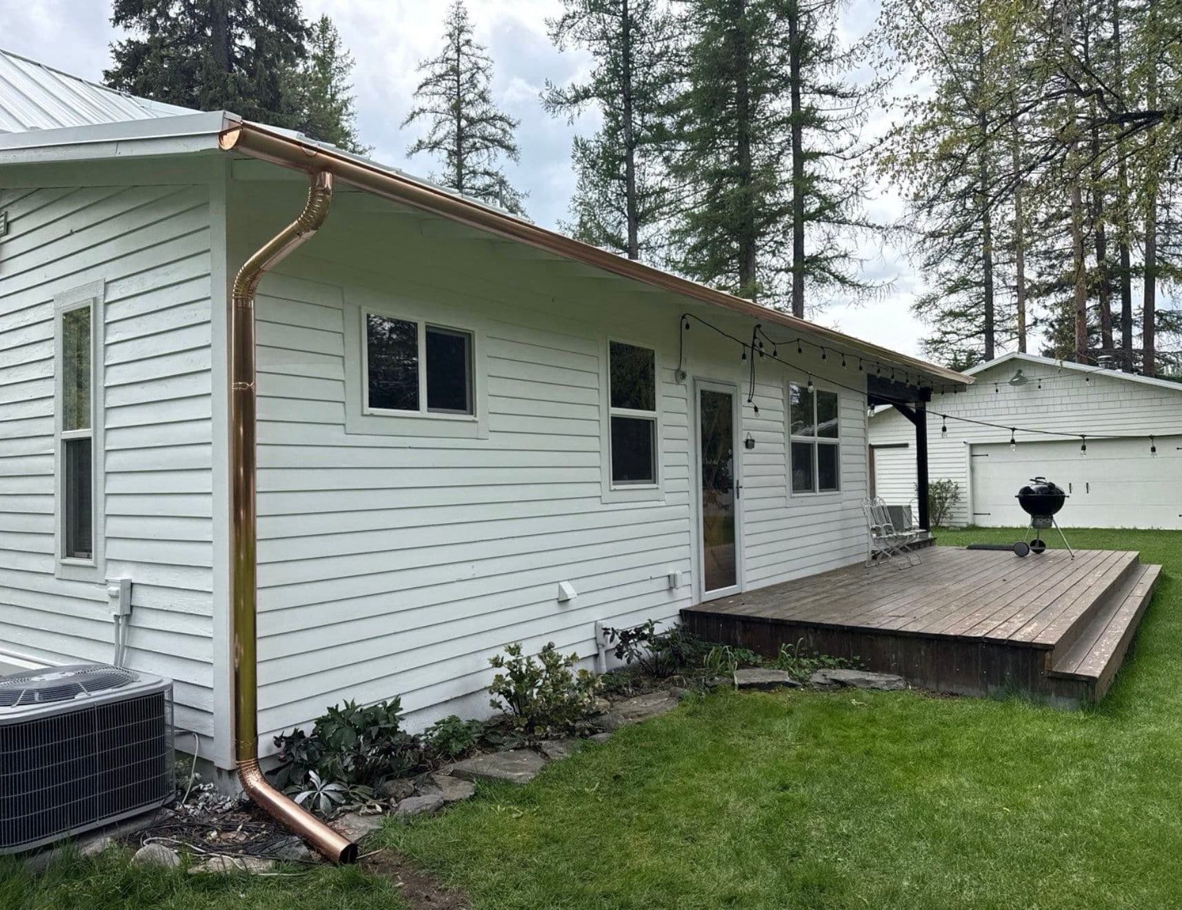 Project Seamless Copper Half-Round Gutter Installation in Bigfork MT image