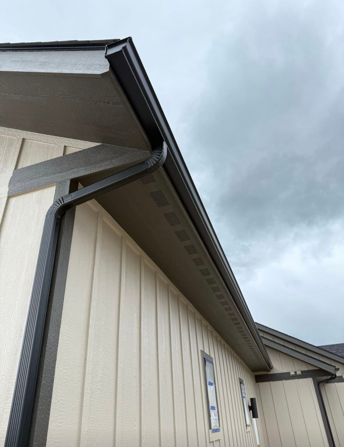 Custom Gutter Installation on a New Construction Home image