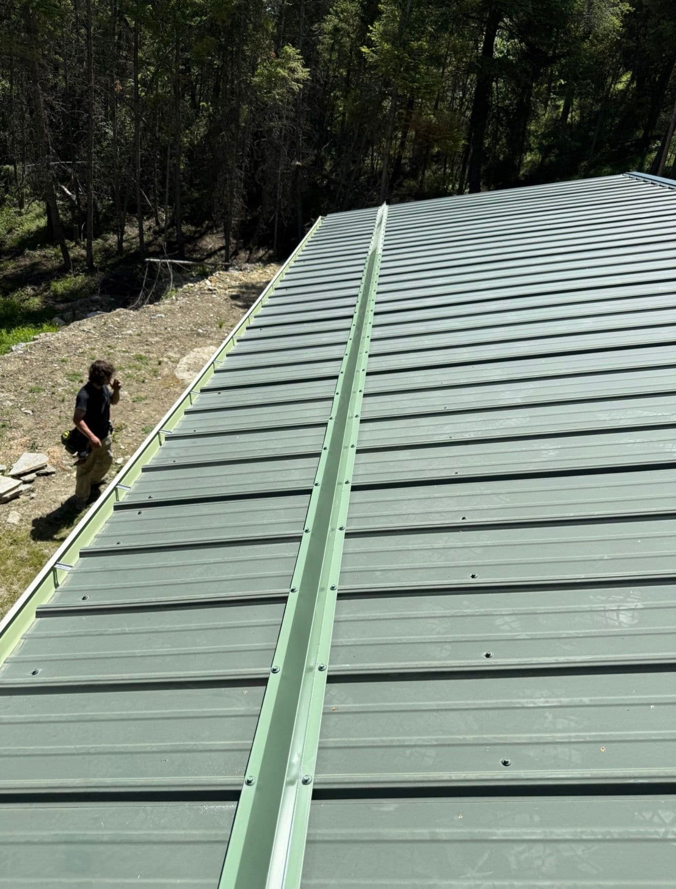 Gallery photos for Rainwater Collection Gutter Build for a Montana Homestead: Image #1
