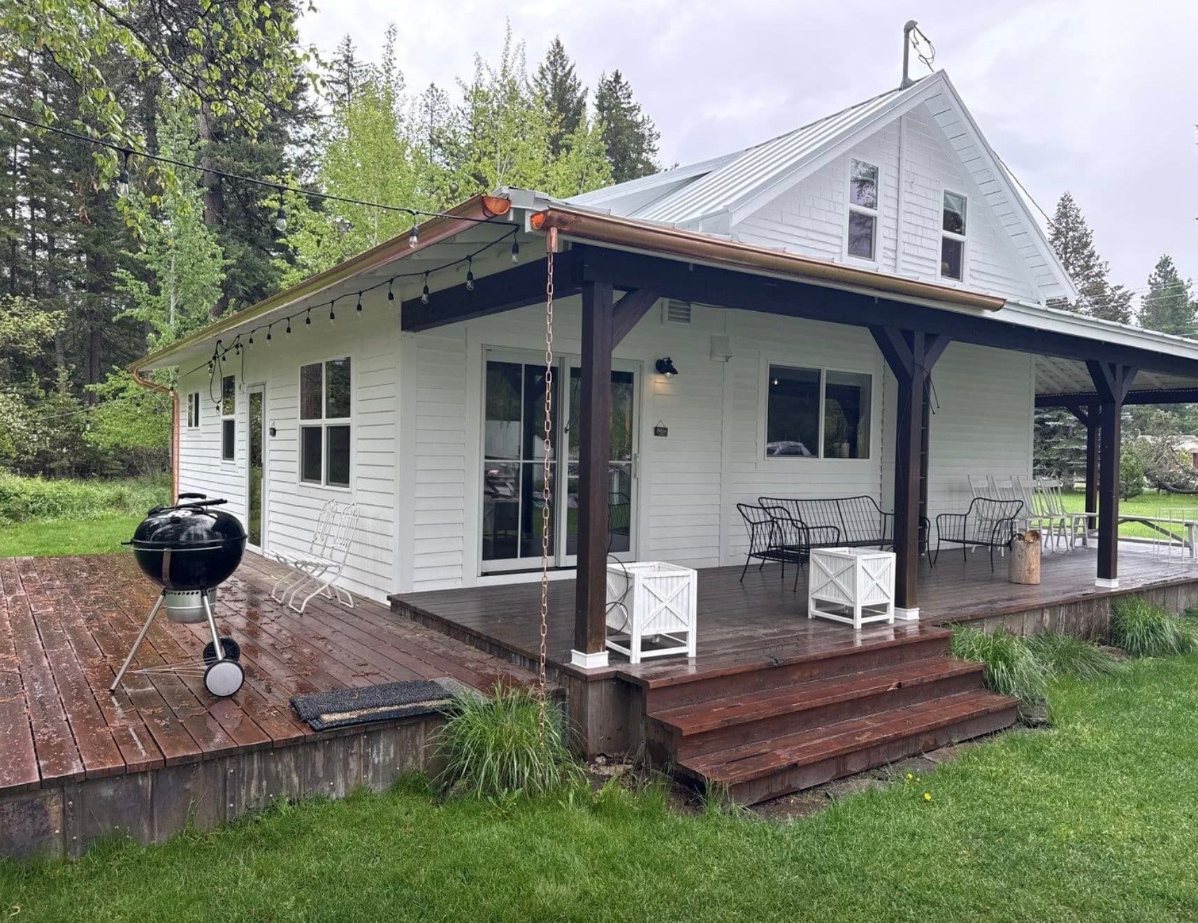 Seamless Copper Half-Round Gutter Installation in Bigfork MT