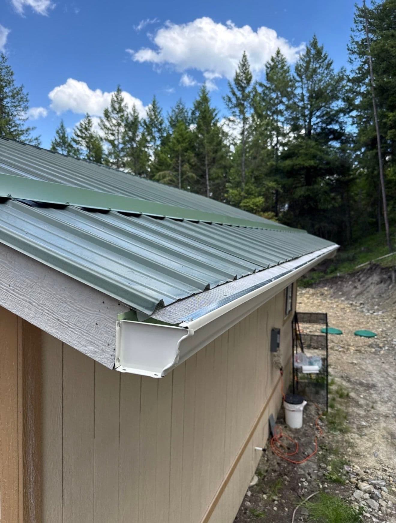 Gallery photos for Rainwater Collection Gutter Build for a Montana Homestead: Image #4