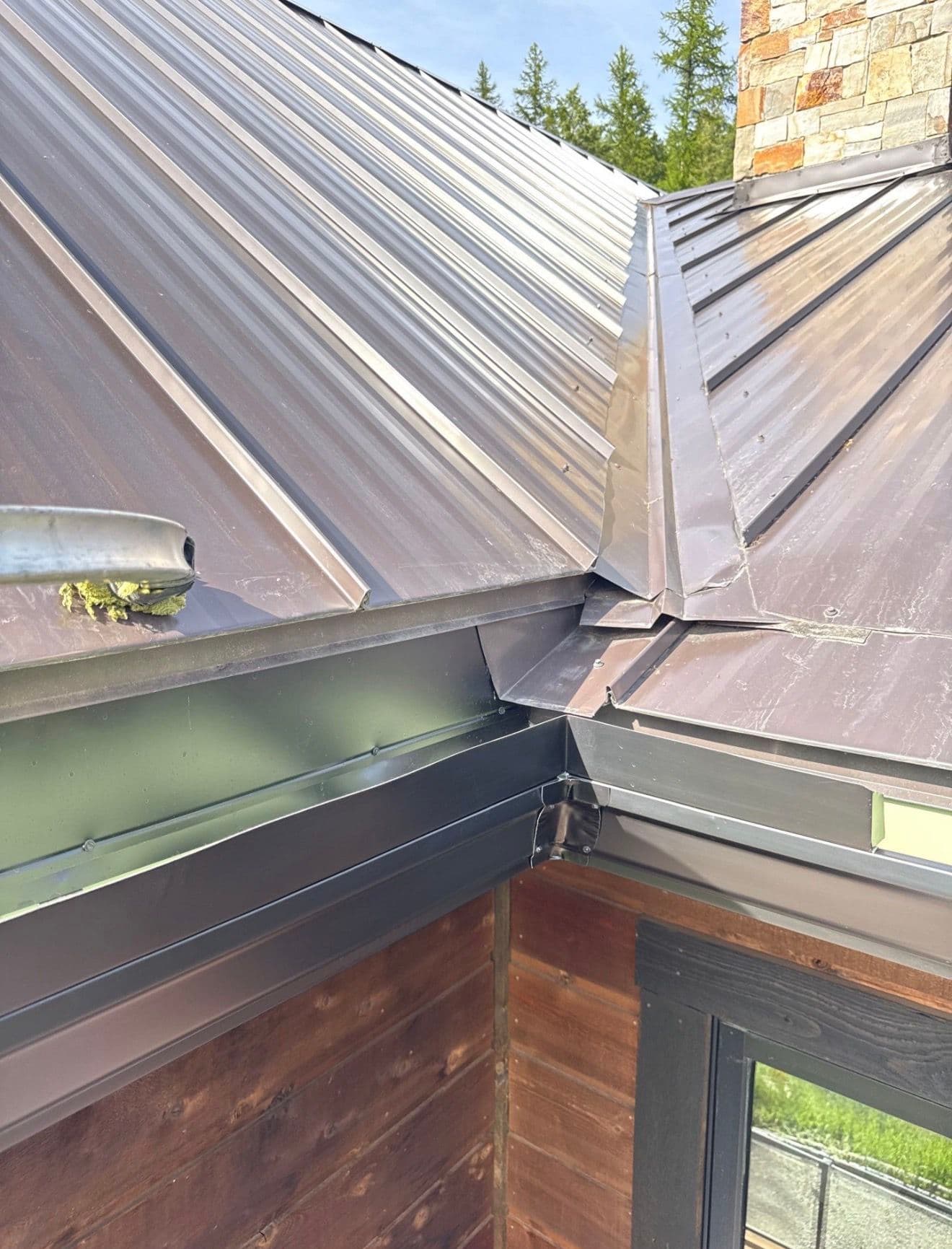 Gallery photos for Custom 6-Inch K-Style Gutter Install on a Mountain Home: Image #1