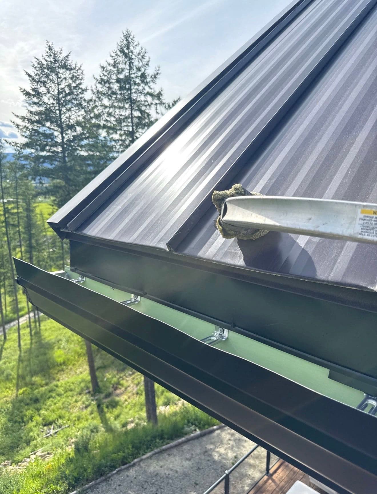 Gallery photos for Custom 6-Inch K-Style Gutter Install on a Mountain Home: Image #2