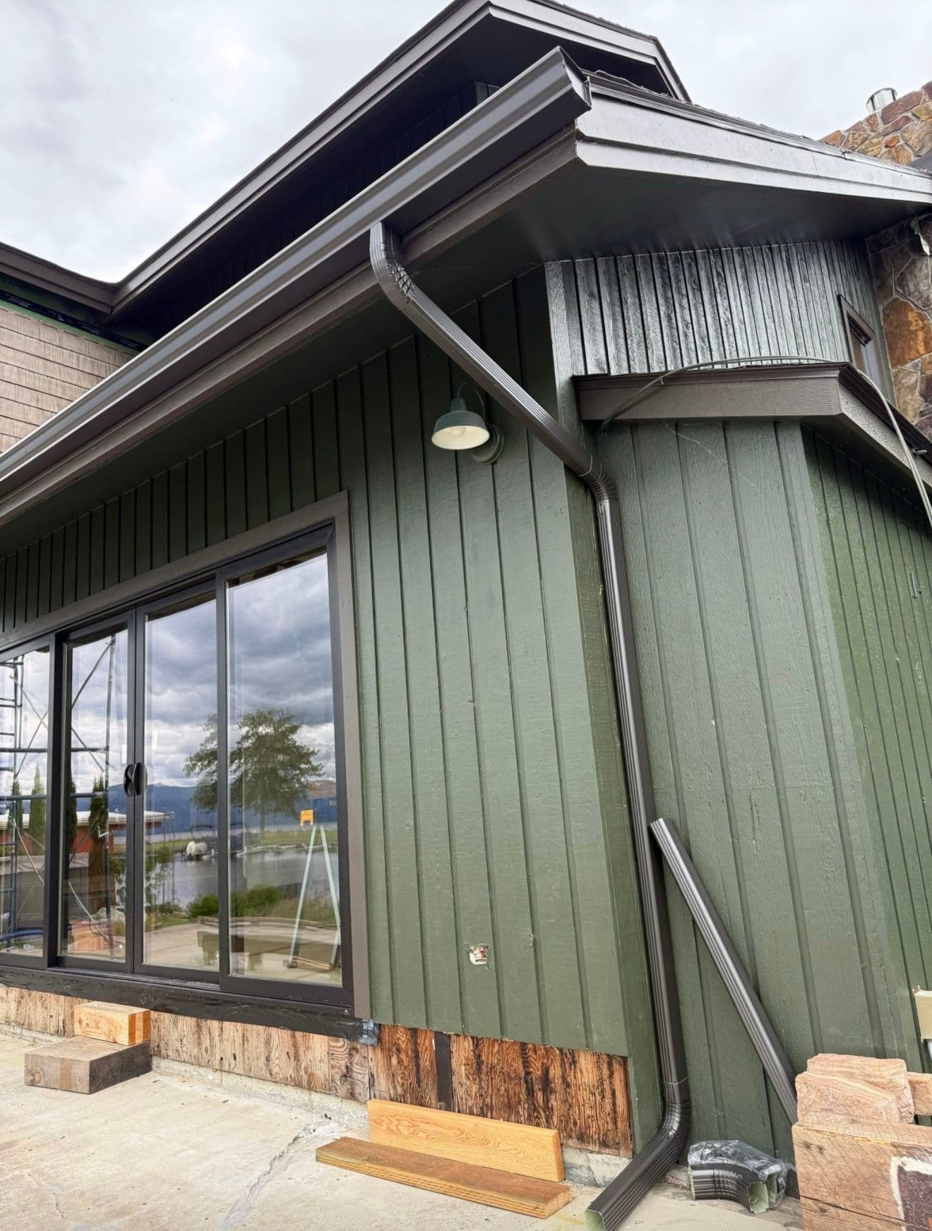 Gallery photos for Weathered Bronze Gutter Installation That Actually Makes a House Pop: Image #3