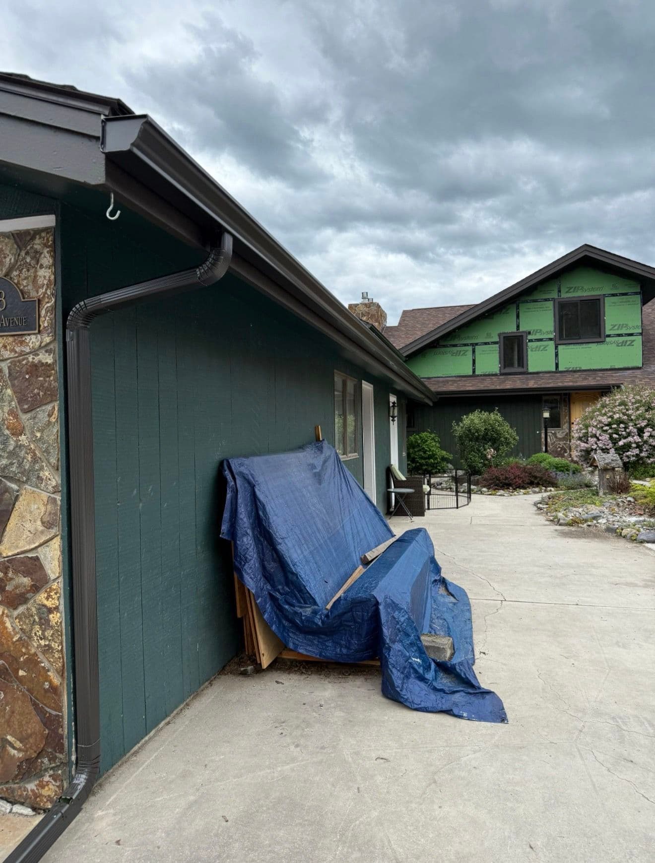 Gallery photos for Weathered Bronze Gutter Installation That Actually Makes a House Pop: Image #6