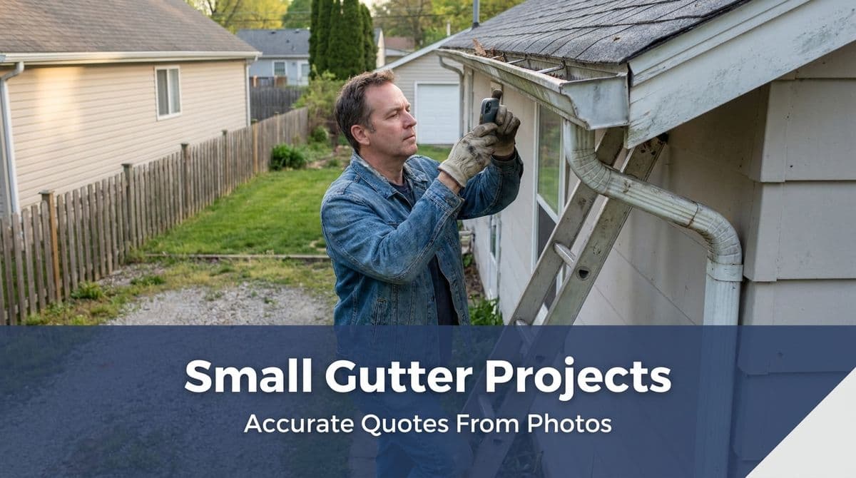 Featured post - Small Gutter Projects: Accurate Quotes From Photos